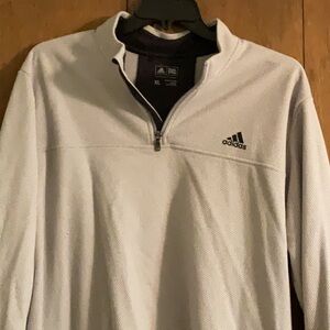 Adidas Men's Gray Half-Zip Jacket